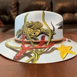 Accessories | Handpainted Mermaid Mural Hat | Poshmark